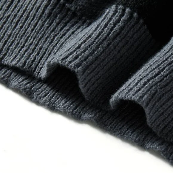 Grey Casual Mens Graphic Pattern Sweater - Picture 5 of 5